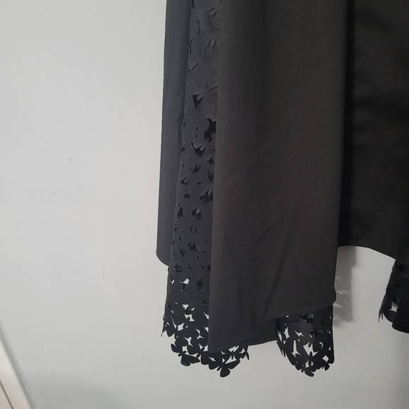 Paskal Black Short Sleeve Dress with Laser Cut Details NWT - Picture 7 of 14